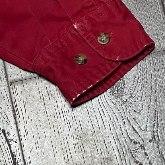 Vintage J Riggings Hunting Horn Shirt Mens XL Red Long Sleeve Outdoor Shirt - Picture 7 of 7